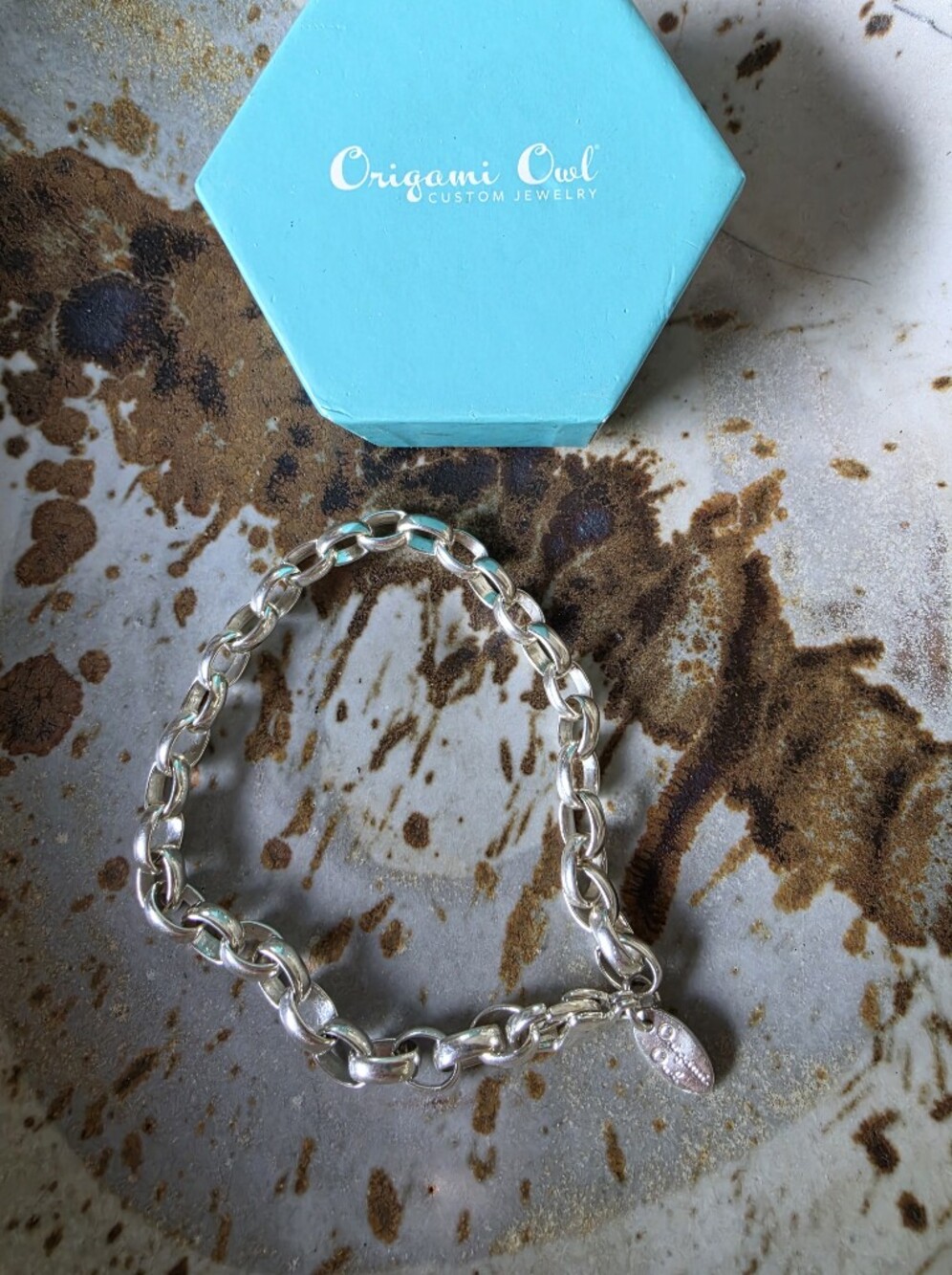 Origami Owl Silver Link Bracelet